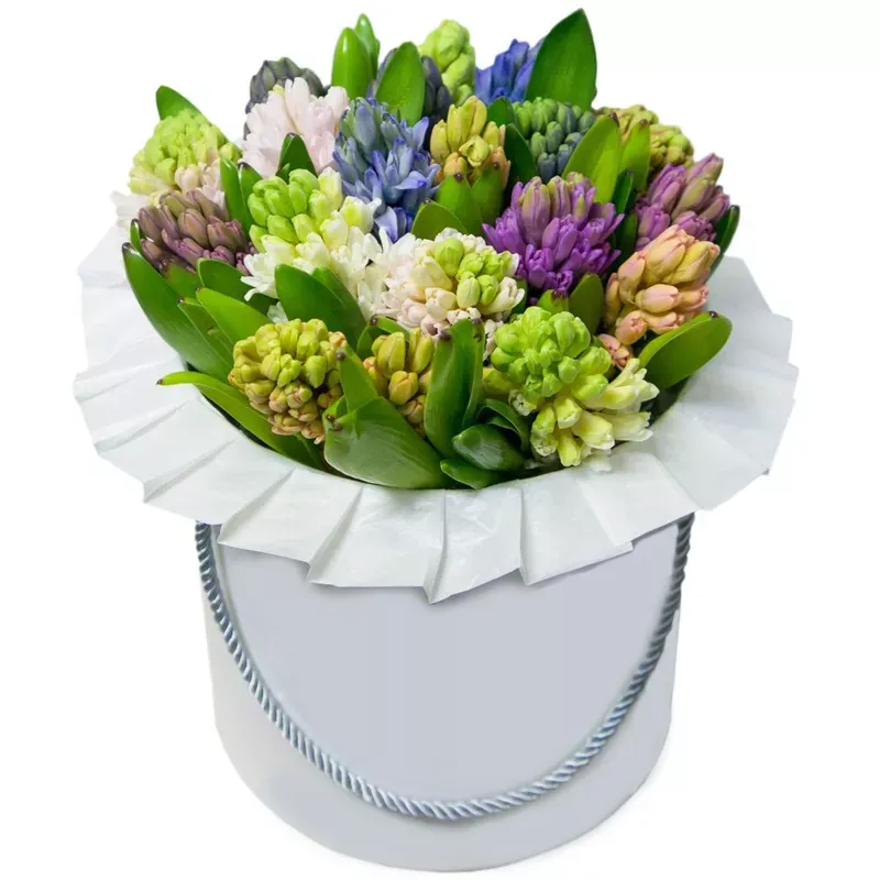 Цветы в коробке Свои чувства